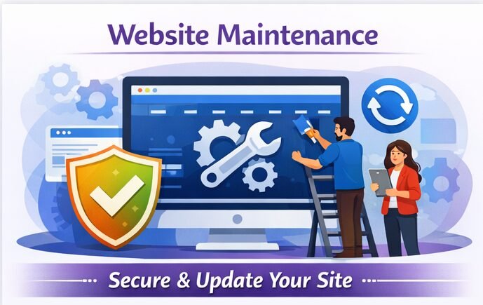 “Professional website development design with responsive layout, user-friendly interface, and modern web technology”