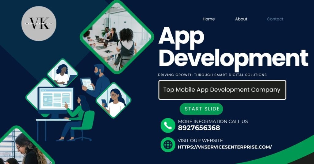 Top mobile app development companies in India building modern mobile applications including VK Services Enterprises